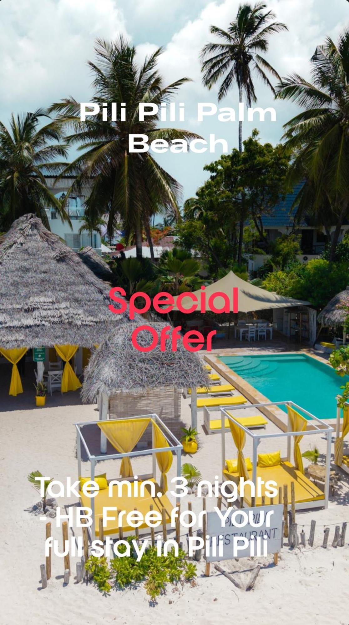 Pili Pili Palm Beach Jambiani  Luaran gambar